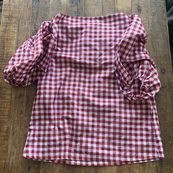 MLM Label ‘Pillar’ dress in Red Chili Check - Picture 5 of 11